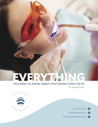 ECPD Everything whitening ebook cover | Dentist Downtown Calgary | Eau Claire Park Dental
